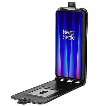 R64 Vertikalt Flip Läderfodral För OnePlus Nord CE 2 5G (Svart)