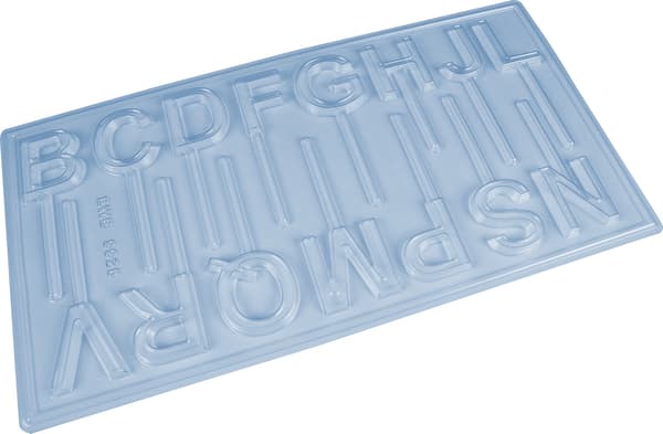 Pralinform Bokstaver Klubber Sjokoladeform - BWB 9925 Transparent transparent