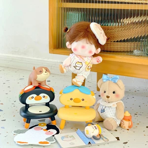 10/20 cm Dukketøj Jumpsuits Kostume PANDA-10CM PANDA-10CM panda-10cm
