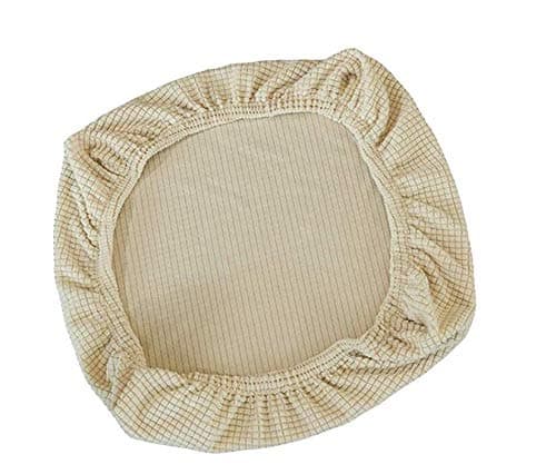 Elastiske stolovertrekk med stretch, runde spandex stolovertrekk, avtakbare, vaskbare, passer til kontorstoler, spisestoler