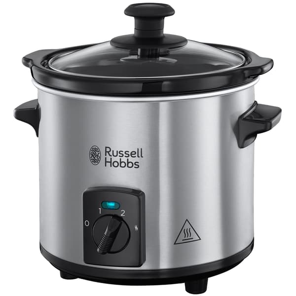 Slow Cooker 25570-56 Compact Home 2L Svart, Rostfritt stål Keramiska