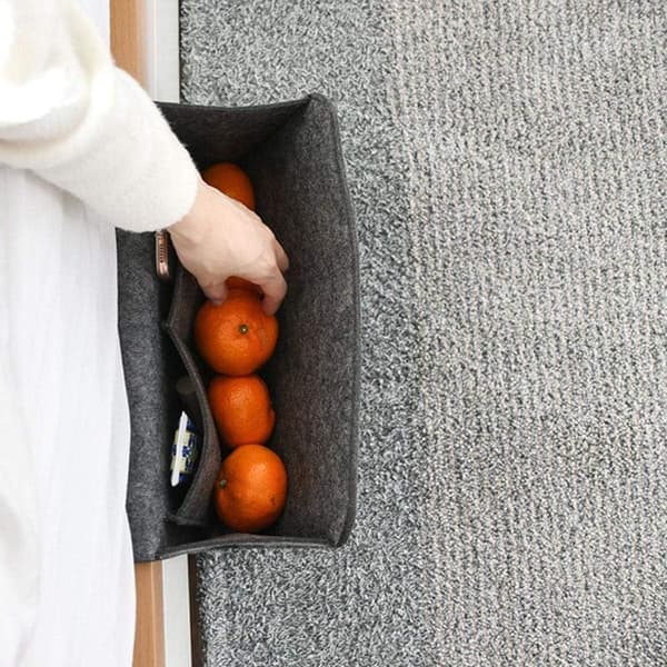 Sofa- og lenestolorganisator, armleneoppbevaringsveske med 4 lommer
