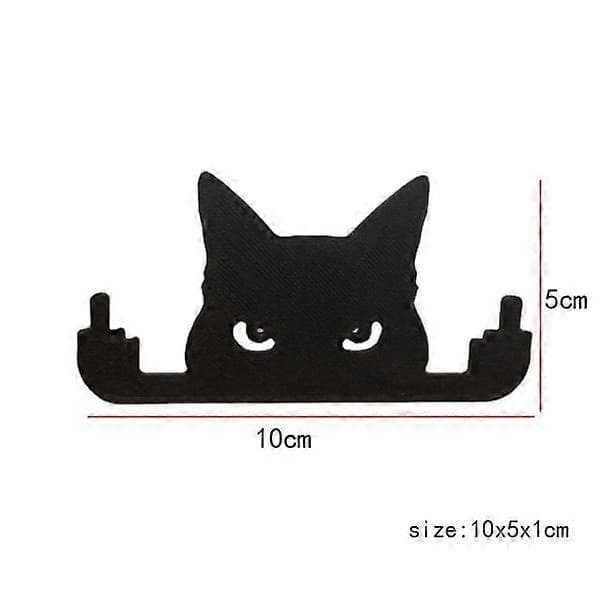 Långfinger Kat Sort kat vindue 10x5x1cm
