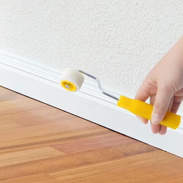 Mini 1.2 cm Paint Rollers Compatible with Edge or Corner Touch-ups. Small Wool Brushes. Small Paint Tool Set (1 Brush + 3 Rollers)[LD]