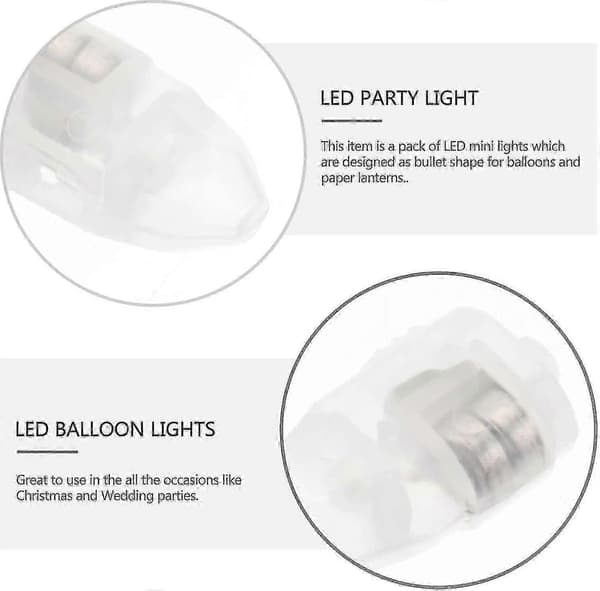 30-pack Mini LED-lampor - Superstarka - Perfekta för fest eller papperslyktor