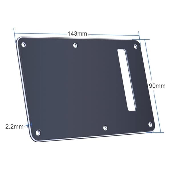 Pickguard Tremolo Hulrumsdæksel Bagplade 3-lags Bagplade til Strat Moderne Stil Elguitar