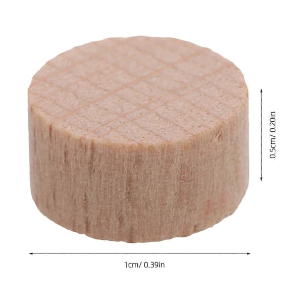 Round Wood Cutouts, Khaki Wood Pieces for Creative Crafting, 200 Pcs [DB]