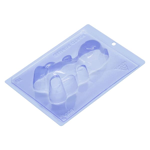 Praline Dinosaur Chokoladeform - Porto Formas 76 - Special 3-delt form Transparent transparent