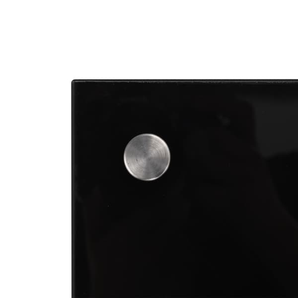 vidaXL Splashback black 100x40 cm tempered glass Svart black