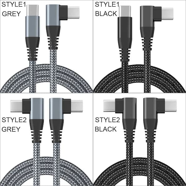 USB C till USB C-kabel SVART 1MSTYLE1 STYLE1 Svart 1mStyle1-Style1