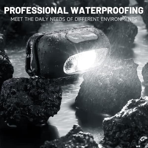Rechargeable Headlamp Running Lights USB Running Lamp Waterproof Ultralight LED Headlamp with White Light Comfortable