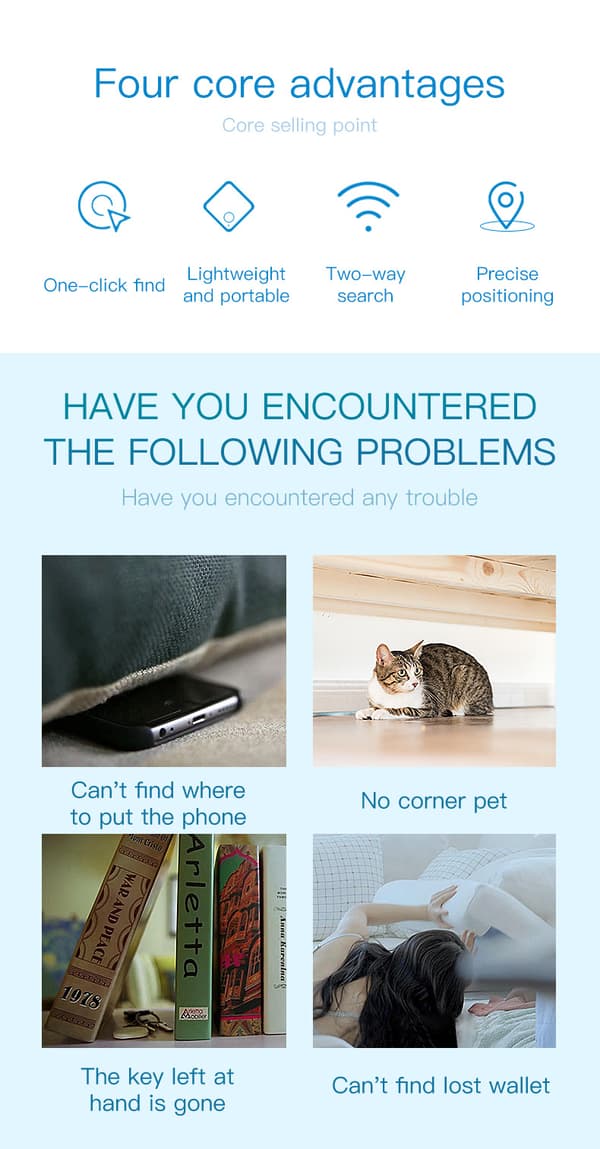 Mini GPS Tracker Anti-loss Device - Real-time Tracking for Mobile Phones, Wallets, Keys, Children, Pets, etc.