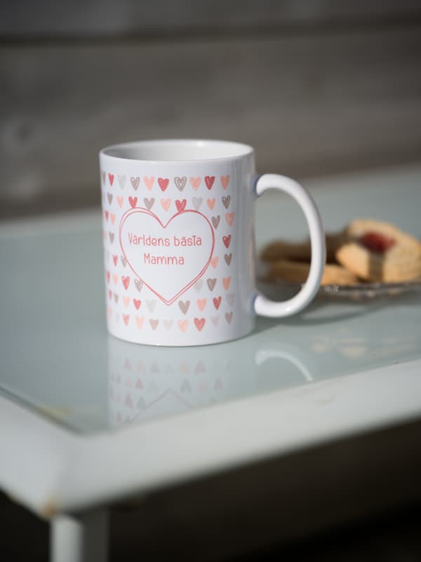 Krus Verdens beste mamma - Morsdag Vit white