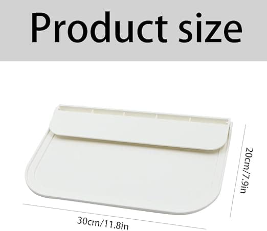 1 stk baderomshylle, 30 × 20 cm, uten boring, sammenleggbar