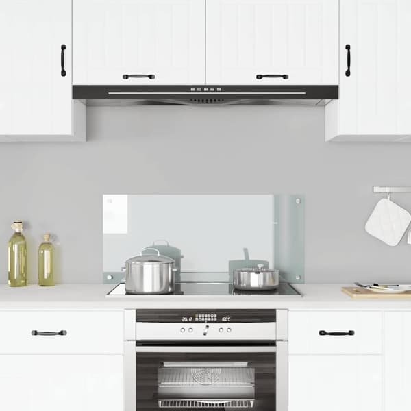 vidaXL Splashback transparent 90x40 cm tempered glass Transparent transparent