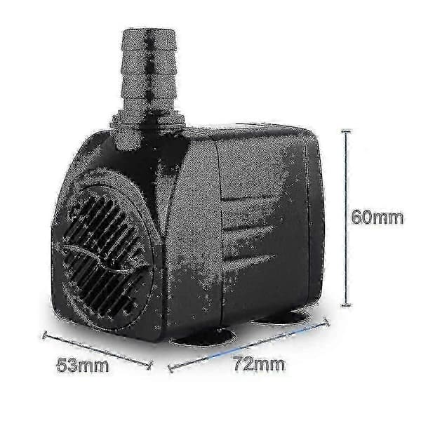 Submersible pump with fountain function, ultra-quiet, 1.5 meter cord included