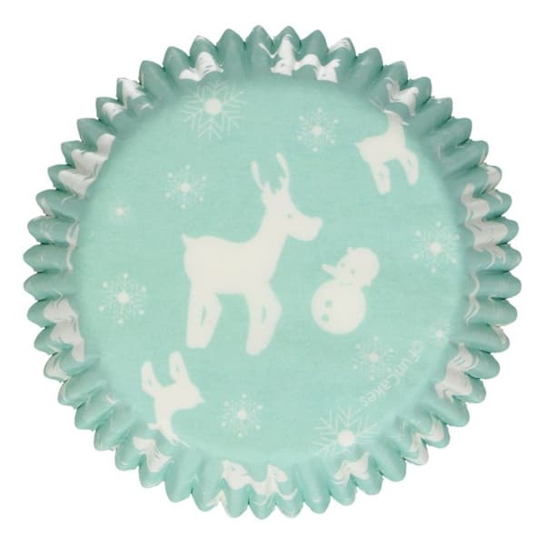 FunCakes Bagekopper Winter Wonderland 48 stk. Grøn Grön, Vit green
