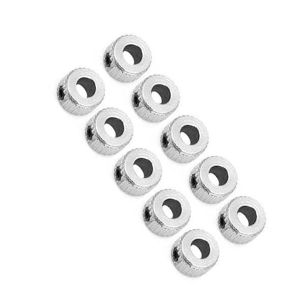 10 pcs Shaft Collar Electroplated Ferronickel Shaft Lock Collar Ring 5.1 mm