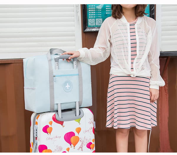 Oxford-stoff sammenleggbar bærbar oppbevaringspose, 56*24*45CM