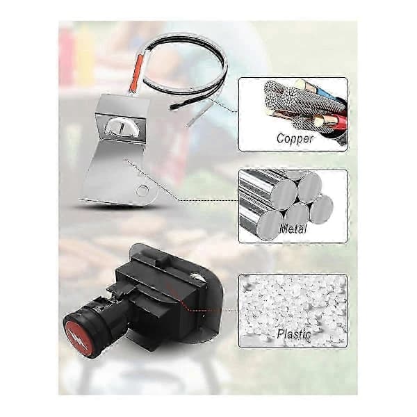 Grill Ignition Replacement Kit for Weber Q320 Q3200 Gas Grills, Plug and Play Electronic Ignition, 2008-2014 Models
