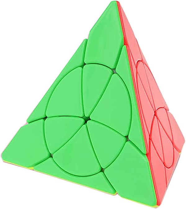 Petal Pyraminx Speed Cube Pyramide 3X3 Klistermærkefri Puslespilsterning T