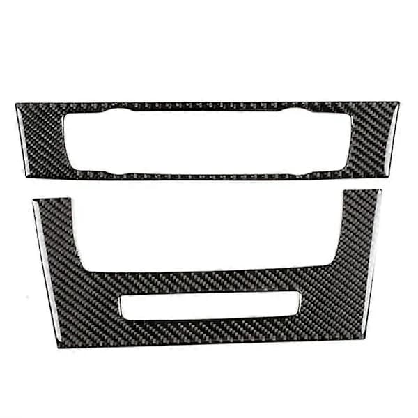 Bil AC CD Panel Trim for 3-serie E90 E92 E93 2005-12 CD Panel Trim Interiørklistremerker[co]