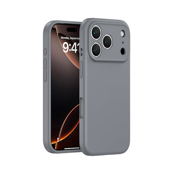 iPhone 17 Pro Deksel - Matt Svart med Kamerabeskyttelse - Slitesterk og Stilig Beskyttelse Grå Gray