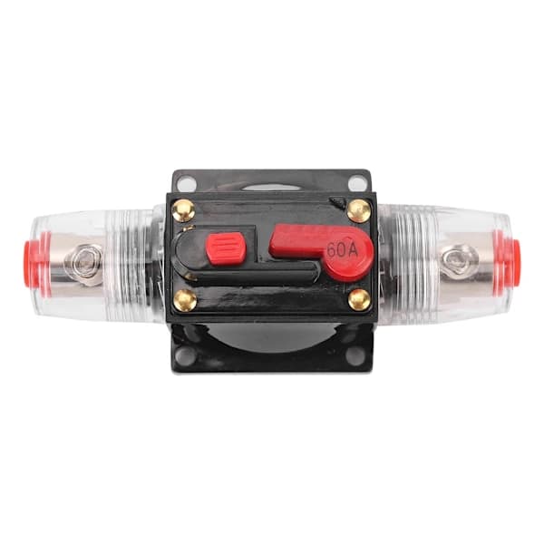 12V 24V Bil Audio Forstærker Afbryder Nulstil Sikringsholder 60A