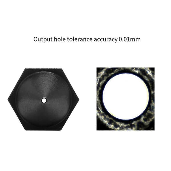 Master HRC65 MK8 3D-skriverdyser Herdet kromlegering for Ender3 3D-skriver (0,4 mm)
