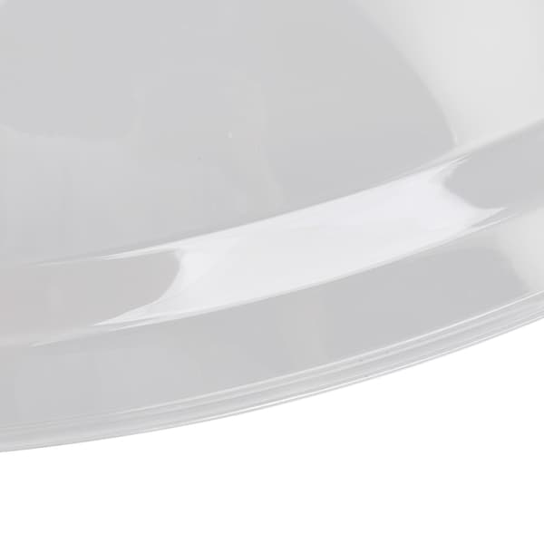 Akrylmatlock, Transparent, 31cm, Dammtätt, med Handtag, Fallsäkert