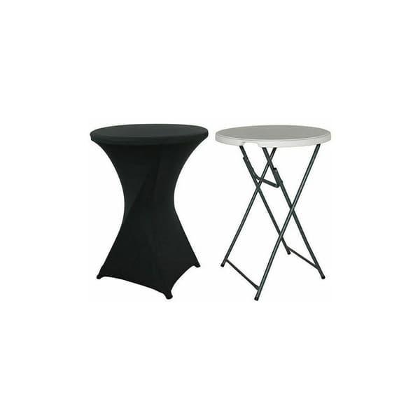 Bistrobordsöverdrag - ståbord - dekorativ cocktail - stretch spandex (mörkgrön)