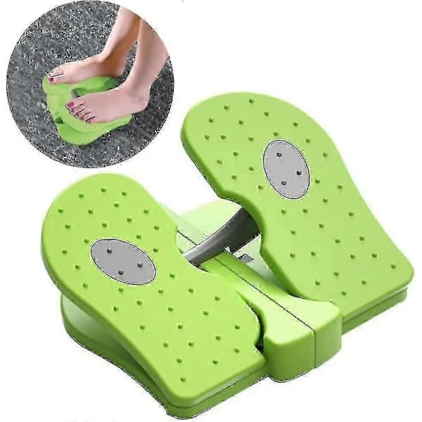 Mini-stepper työpöydän alle, kokoontaitettava jalkapolkulaite, vihreä