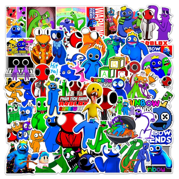 50 kpl Roblox Rainbow Friends Graffiti-tarra puhelimeen, vedenpitävä