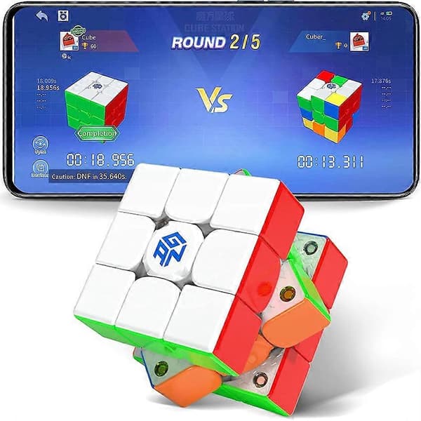 GAN 356 ICarry 3x3 Magnetic Magic Cube 3x3x3 Magnets Smart Speed Cube GAN CUBE Brain Teaser GAN 356 I Carry Educational Toys