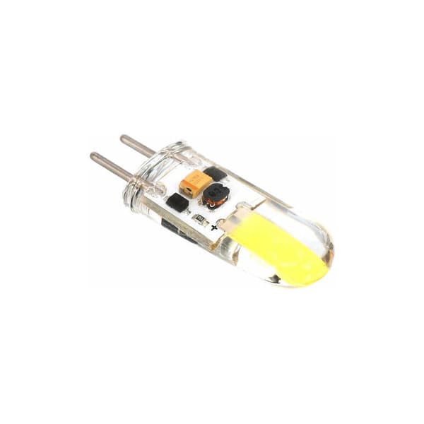 Dimmable Gy6.35 LED Bulb, Silicone COB LED Lamp 12V DC, 3W, White
