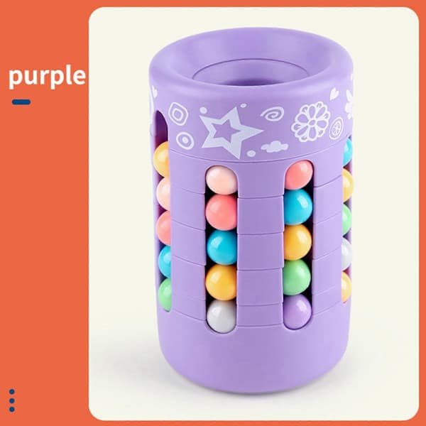 3D Stressaflastende Magic Beans Penholder Puslespilskube med Roterende Bevægelse [HK] grøn green