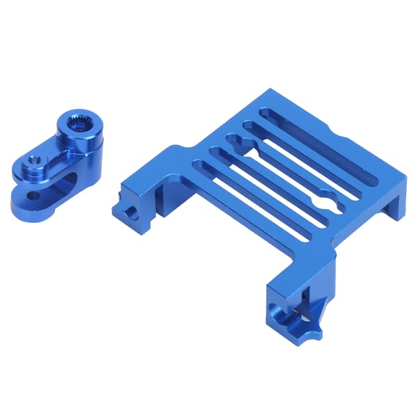 Aluminum Alloy Steering Arm and Steering Base for Traxxas X Maxx RC Car Blue