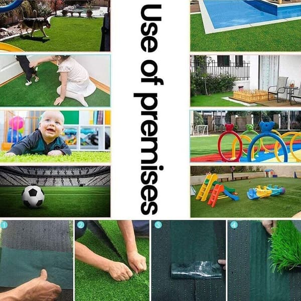 10m x 15cm gräsmatta tejp självhäftande matta tejp konstgräs sömtejp, gräsmatta tejp grön fixering gräsmatta sömtejp