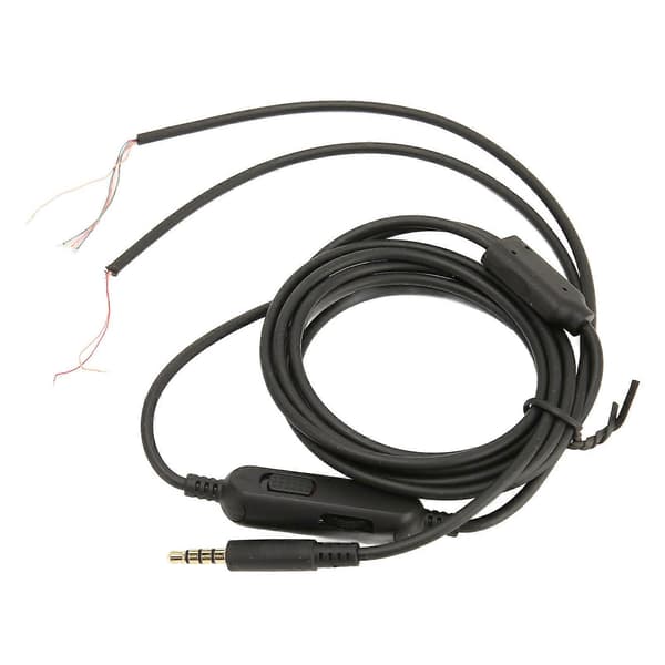 Headset Repair Cable OFC Core Replacement Gaming Headphone Audio Cord with Volume Button for Kingston 2m