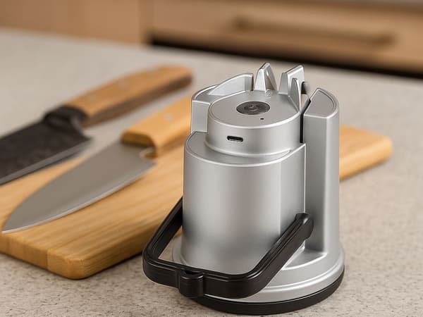 Knife and Scissor Sharpener - Electric Sharpener with Suction Cup 240