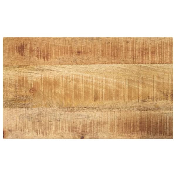 Tabletop 50x20x2.5 cm rectangular solid rough mango wood