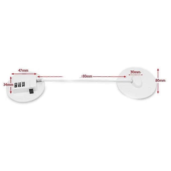 1 pc Refrigerator Lock Child Refrigerator Lock Freezer Door Lock Strong Adhesive Combination Lock Refrigerator Safety Lock Cabinet Lock [DB]