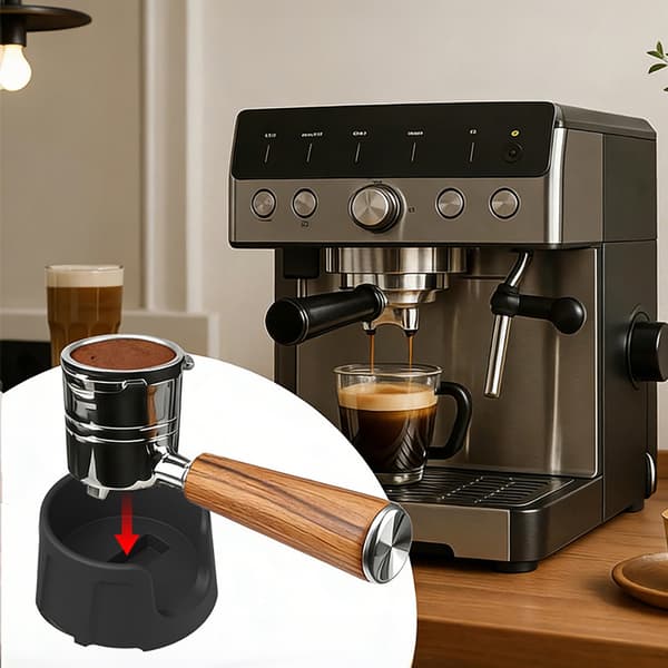 Silicone Tamper Holder / Tamper Stand for Espresso / Black Holder