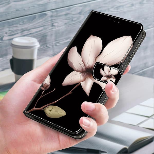 Til iPhone 15 Pro Etui 3D Mønstertryk Læder Pung Etui