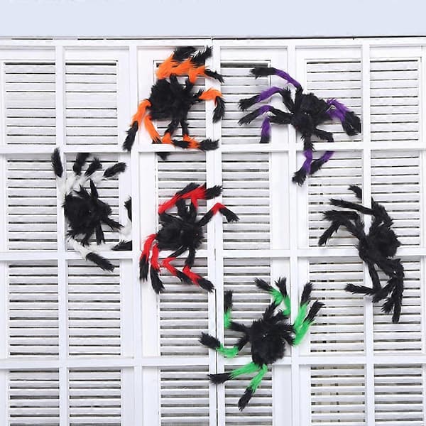 Täytetty eläinhämähäkkipehmolelu leikkiin 1 kpl Halloween-koristeet Multi[DB]