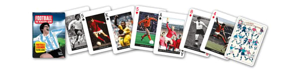 Spillekort – Fodboldlegender, 55 unikke billeder