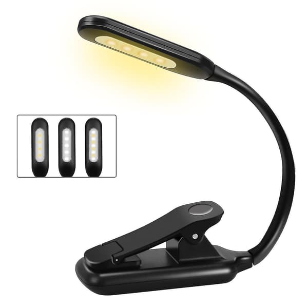 Book Light, Rechargeable Reading Lamp, 9 LED Book Light For Reading In Bed With 3 Brightness Levels, Simple Reading Lamp