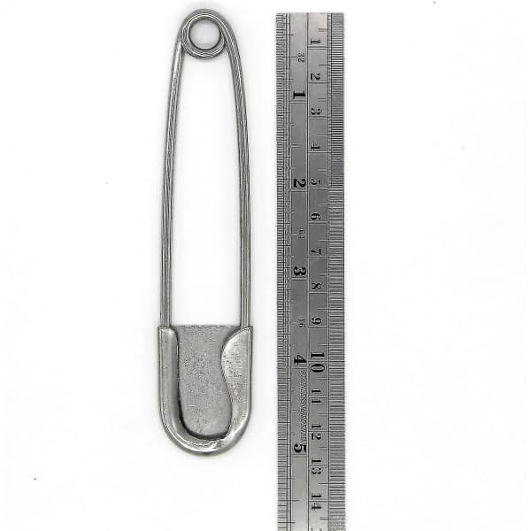 10-pack extra stora säkerhetsnålar Super Heavy Duty Jumbo 5 \" hög kvalitet