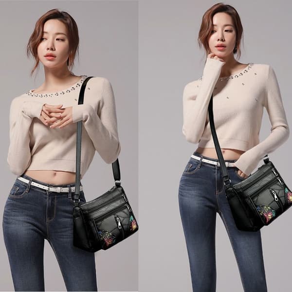 Fashionable Multi-layer Large Capacity Shoulder Bag - Perfet