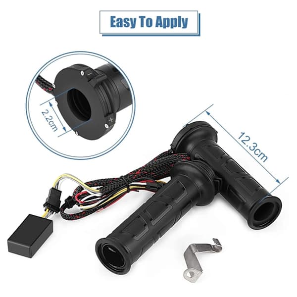 Motorcycle Heated Grips, 22mm Universal Motorcycle Handlebar Heated Grips, 7/8 inch m